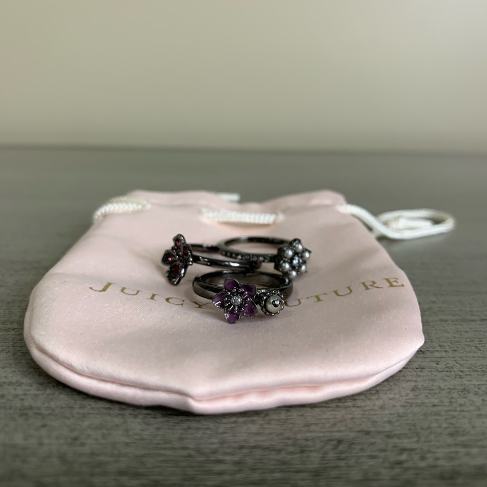 Juicy Couture 3 Stacker Rings